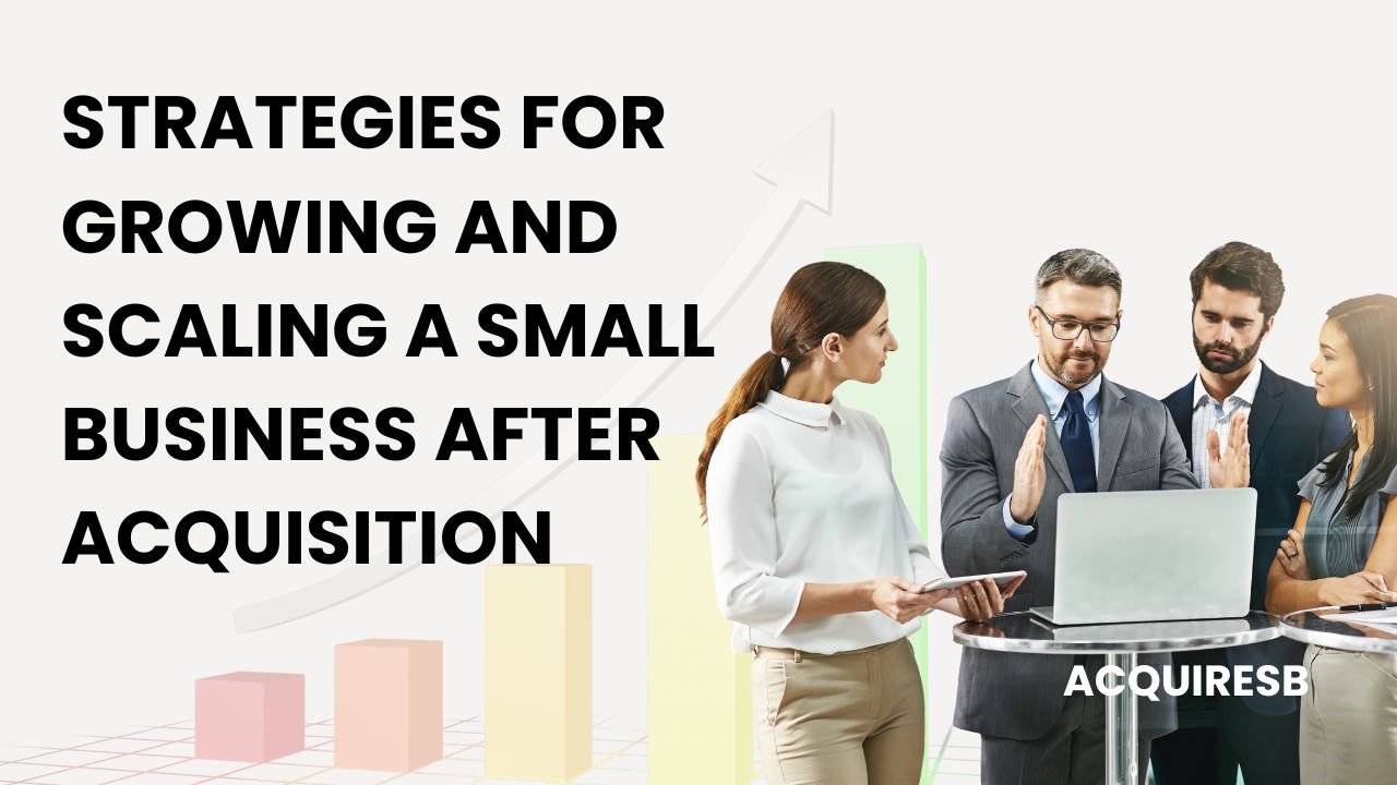 Strategies for Growing and Scaling a Small Business after Acquisition